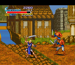 Knights of the Round (USA) In game screenshot
